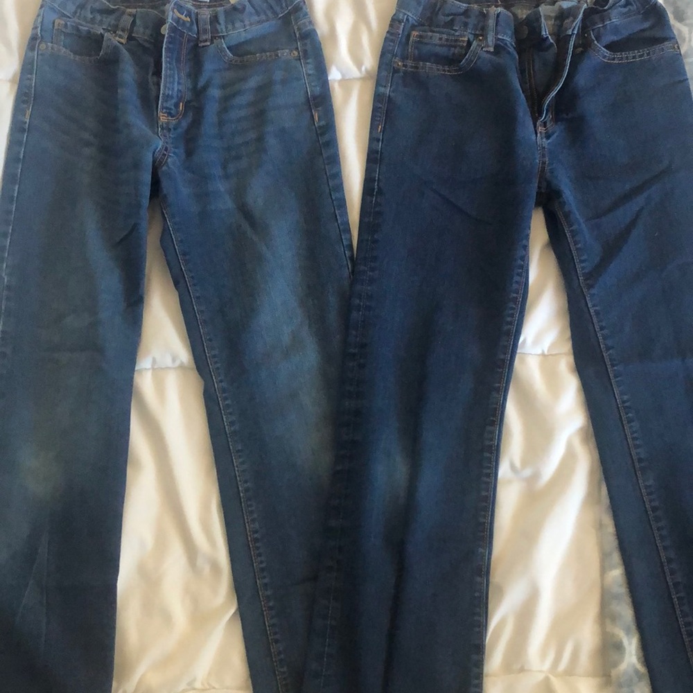 2 Old Navy Jeans- Boys. Good Condition Size 12.